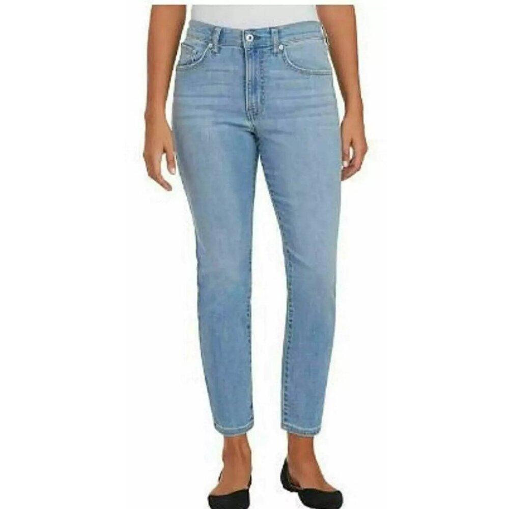 NWT Ella Moss Women's Straight Leg Ankle Jean Mid-Rise Blue Size 2 $60 11HL442